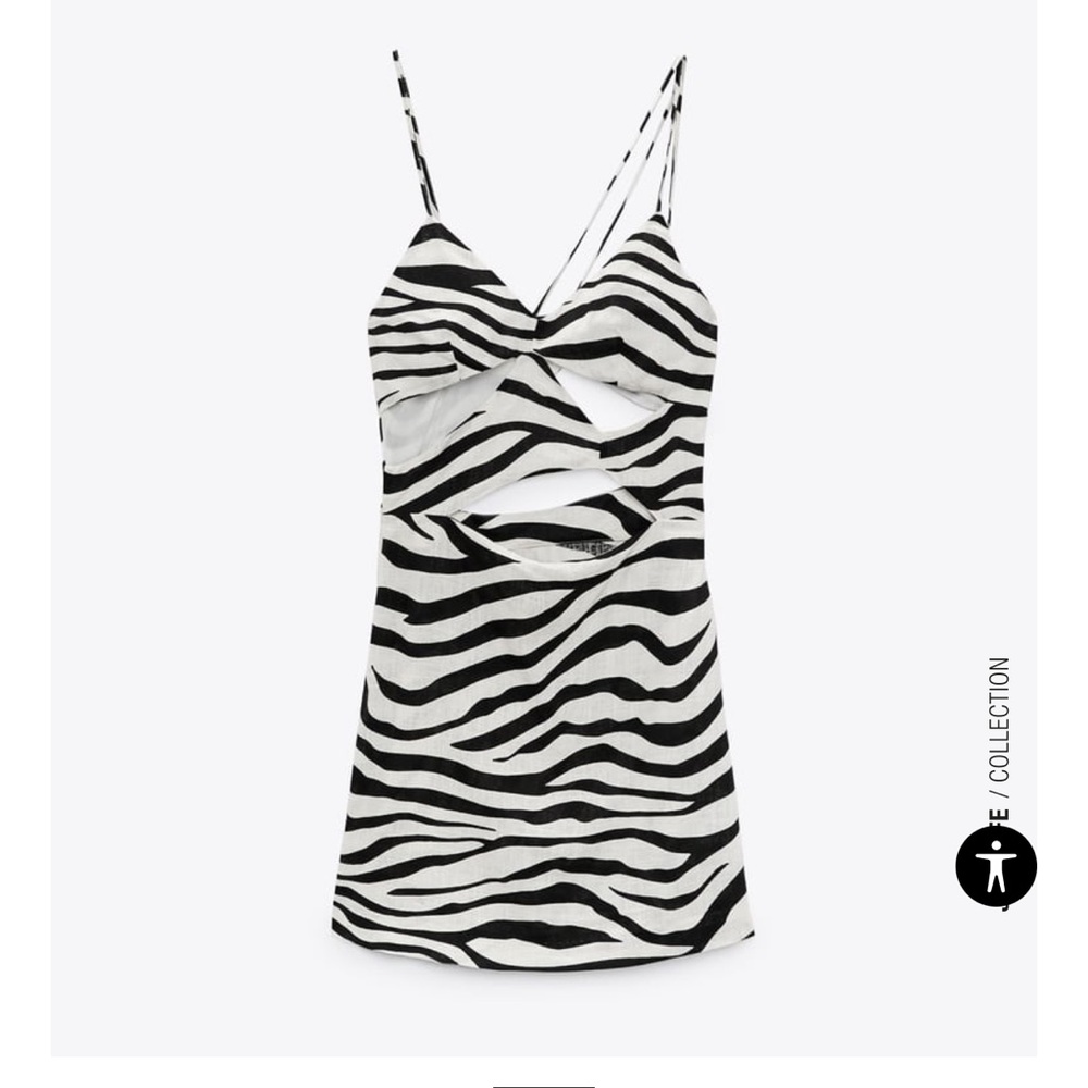 Cutout Animal Print Dress